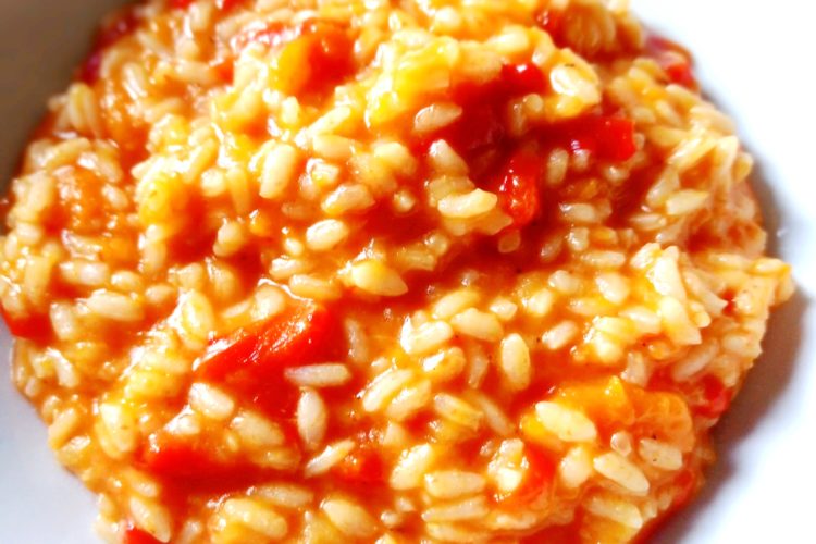 Oriz me kungull dhe spec. Receta gatimi. Dieta mesdhetare.