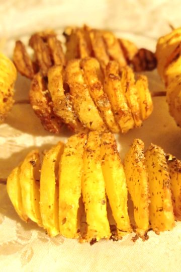 Patate tornado. Receta gatimi. Dieta mesdhetare.