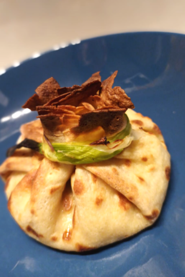 Trashaluq me salmon. Receta gatimi. Dieta mesdhetare.