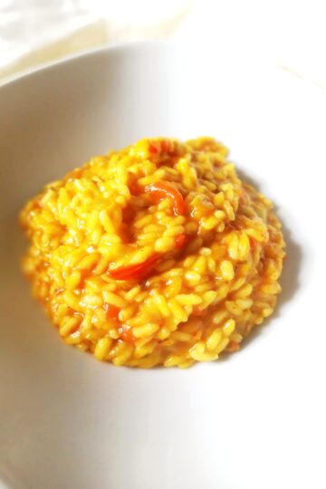 Oriz me spec, presh dhe kungull. Receta gatimi. Dieta mesdhetare.